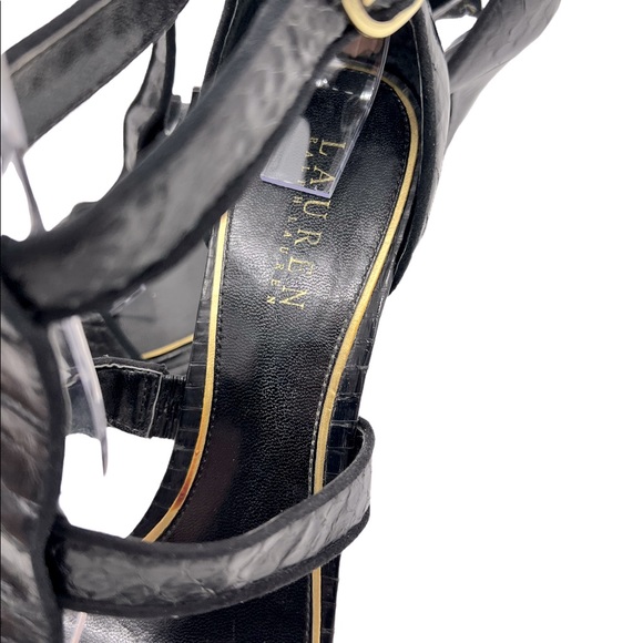 Ralph Lauren “Lauren” all leather strappy platform high heel  in size 9.5 M - Picture 4 of 9